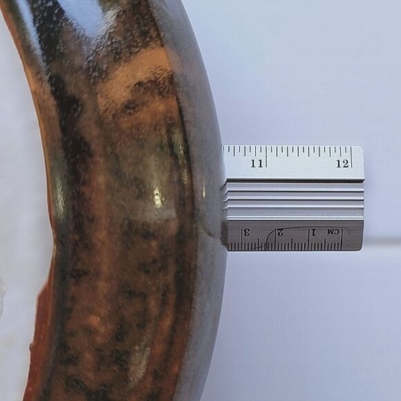 Vtg handmade stoneware snack serving bowl - Picture 7 of 10